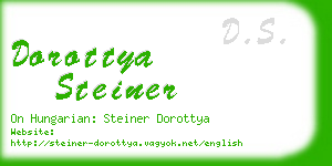 dorottya steiner business card